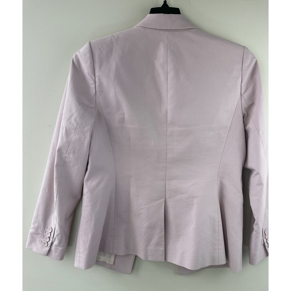 Rebecca Taylor Tailored Blazer Jacket Cotton Stretch Career Office Womens Size 8 - Picture 12 of 16